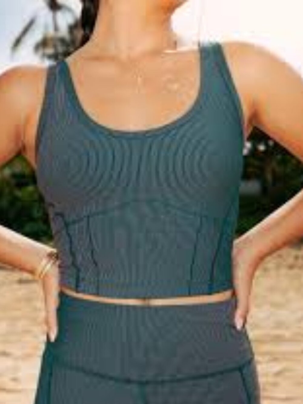 All In Motion | Ribbed Crop Workout Tank Top NWT